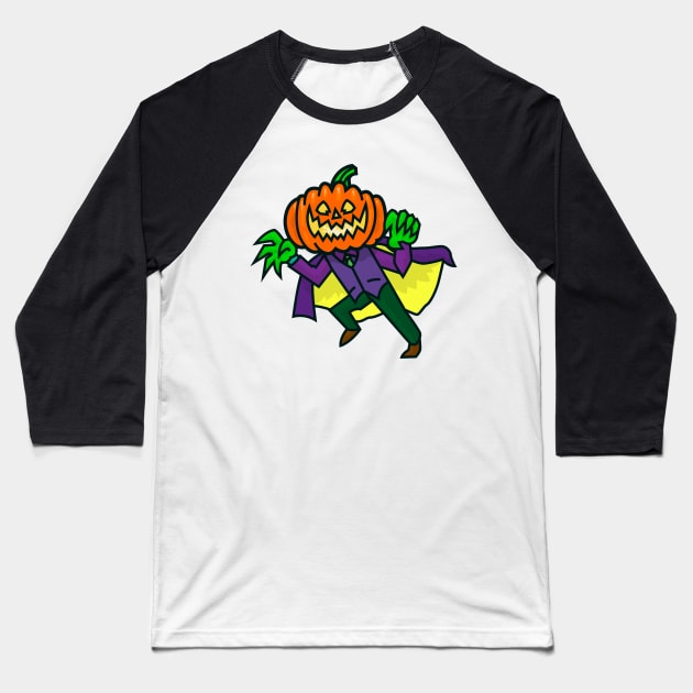 Jack O'Lantern in a Cape Baseball T-Shirt by DangerHuskie